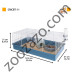 Оборудвана клетка за Хамстери и Мишки 57,5 x 31 x h 21,5 cм. - Ferplast CRICETI 11